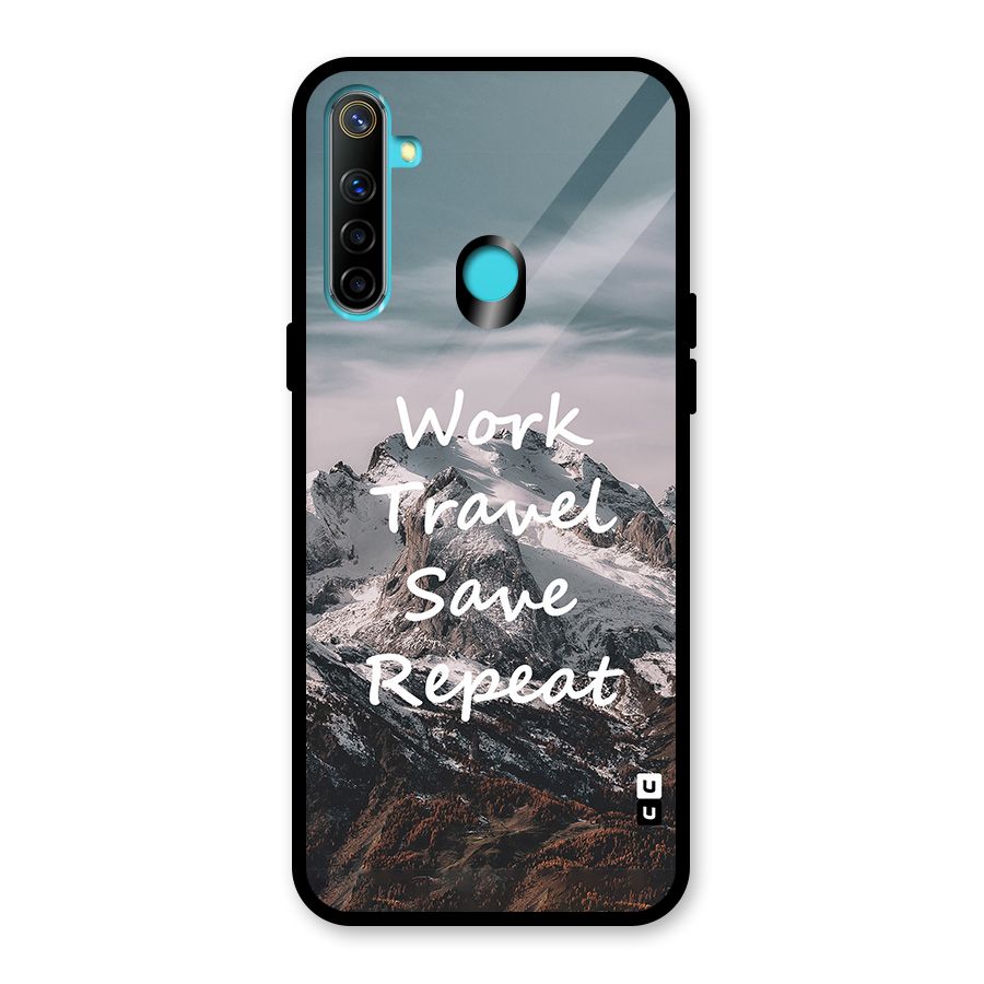 Work Travel Glass Back Case for Realme Narzo 10