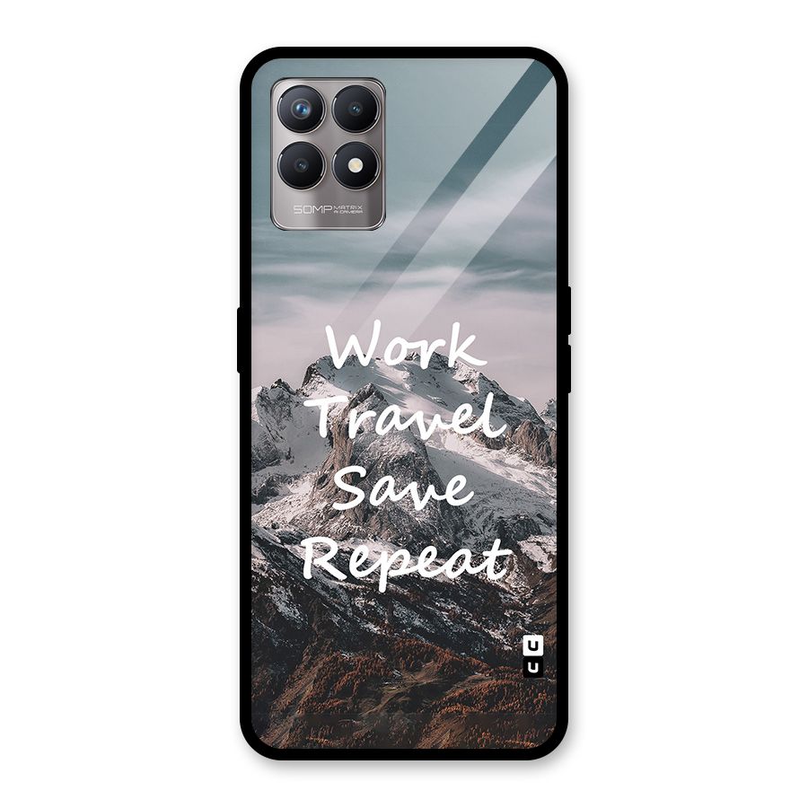 Work Travel Glass Back Case for Realme Narzo 50