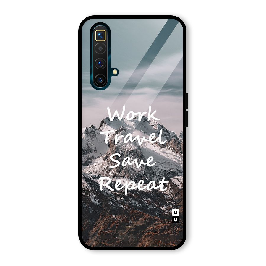 Work Travel Glass Back Case for Realme X3 SuperZoom