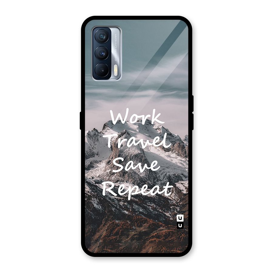 Work Travel Glass Back Case for Realme X7