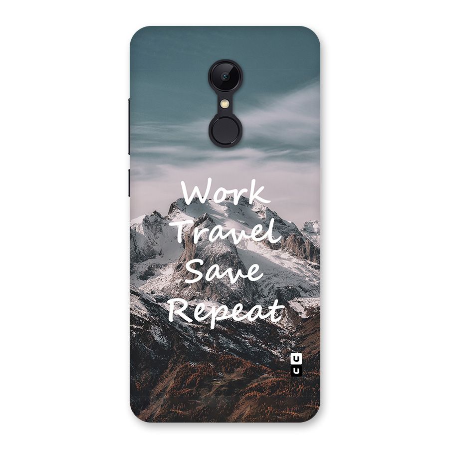 Work Travel Back Case for Redmi 5