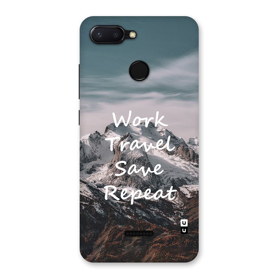 Work Travel Back Case for Redmi 6