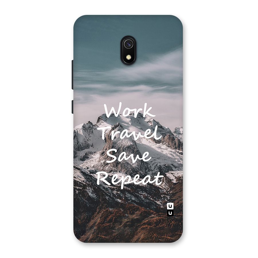 Work Travel Back Case for Redmi 8A