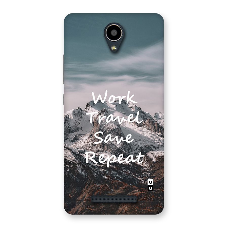 Work Travel Back Case for Redmi Note 2