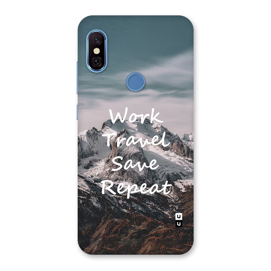Work Travel Back Case for Redmi Note 6 Pro