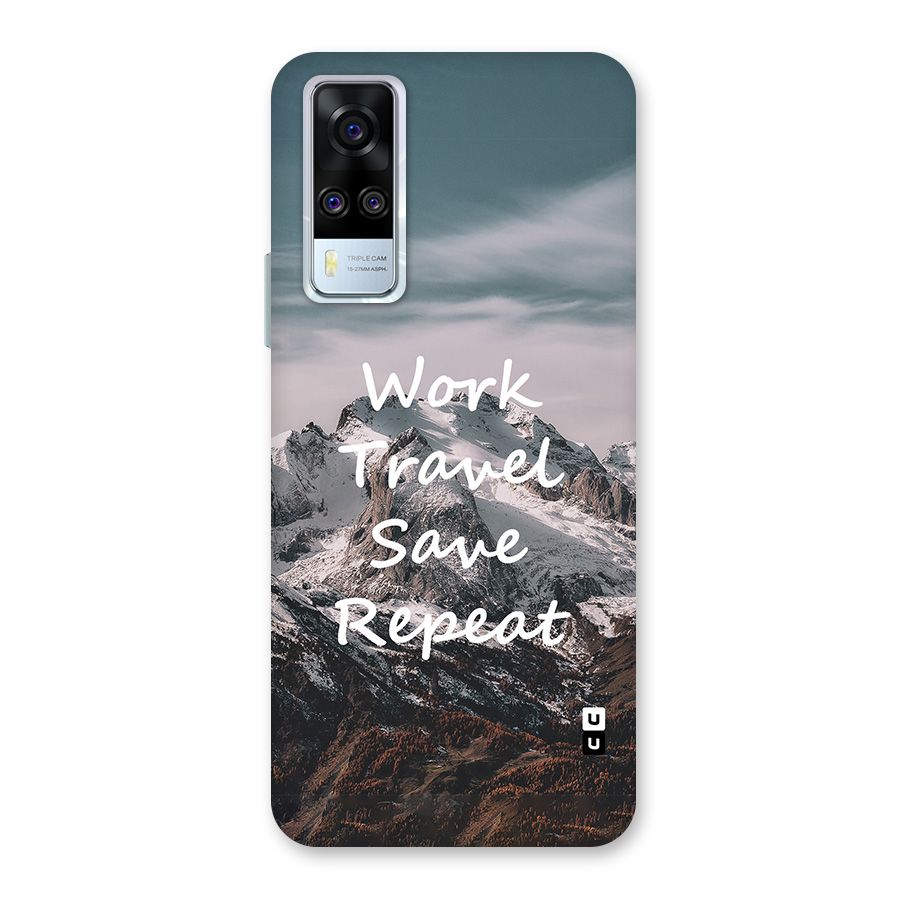 Work Travel Glass Back Case for Vivo Y51