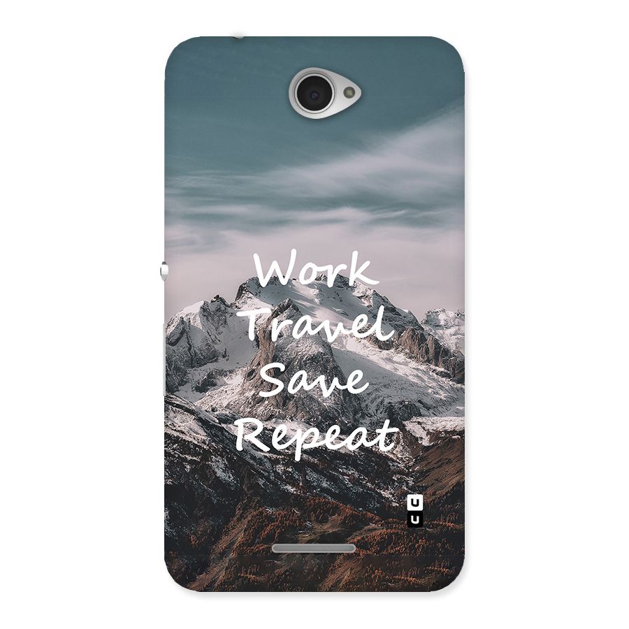 Work Travel Back Case for Xperia E4