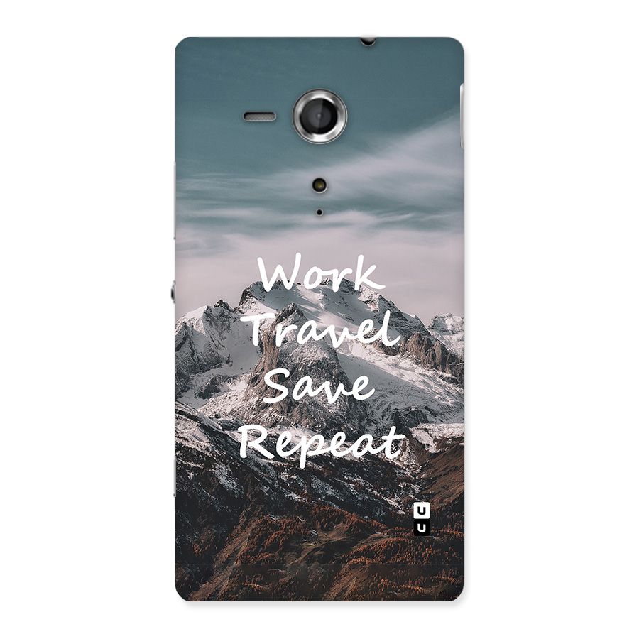 Work Travel Back Case for Xperia Sp