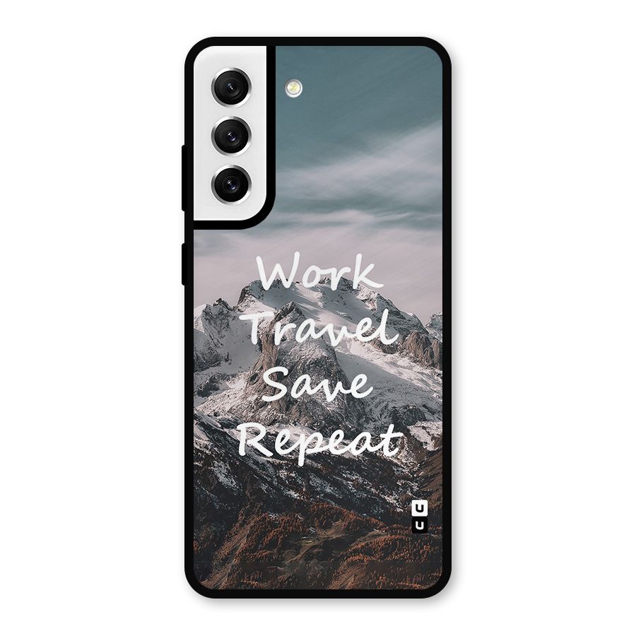 Work Travel Metal Back Case for Galaxy S21 FE 5G