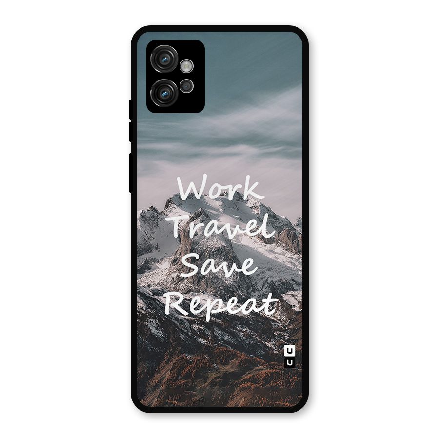Work Travel Metal Back Case for Moto G32