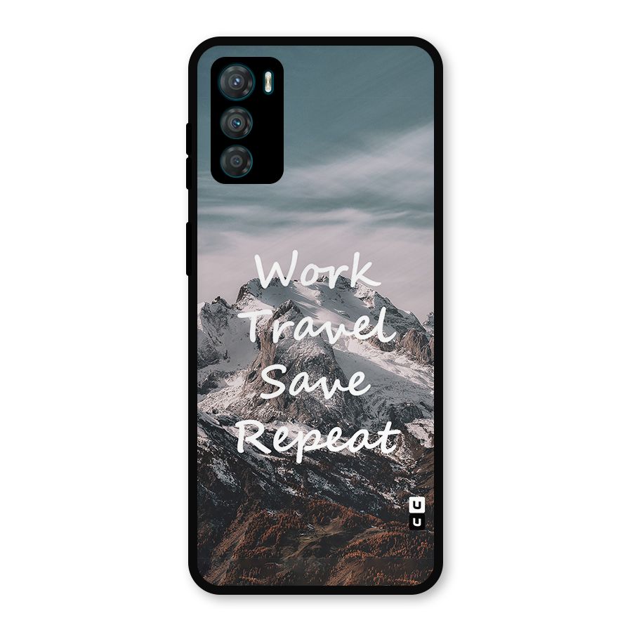 Work Travel Metal Back Case for Moto G42
