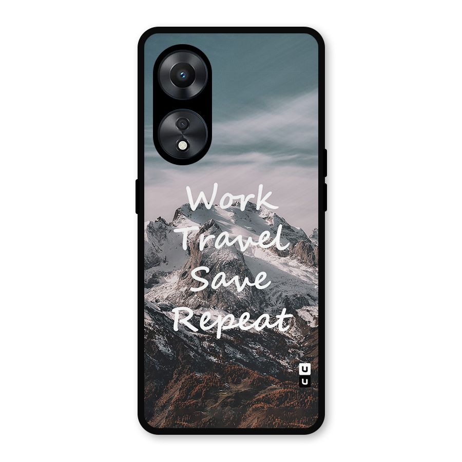 Work Travel Metal Back Case for Oppo A78