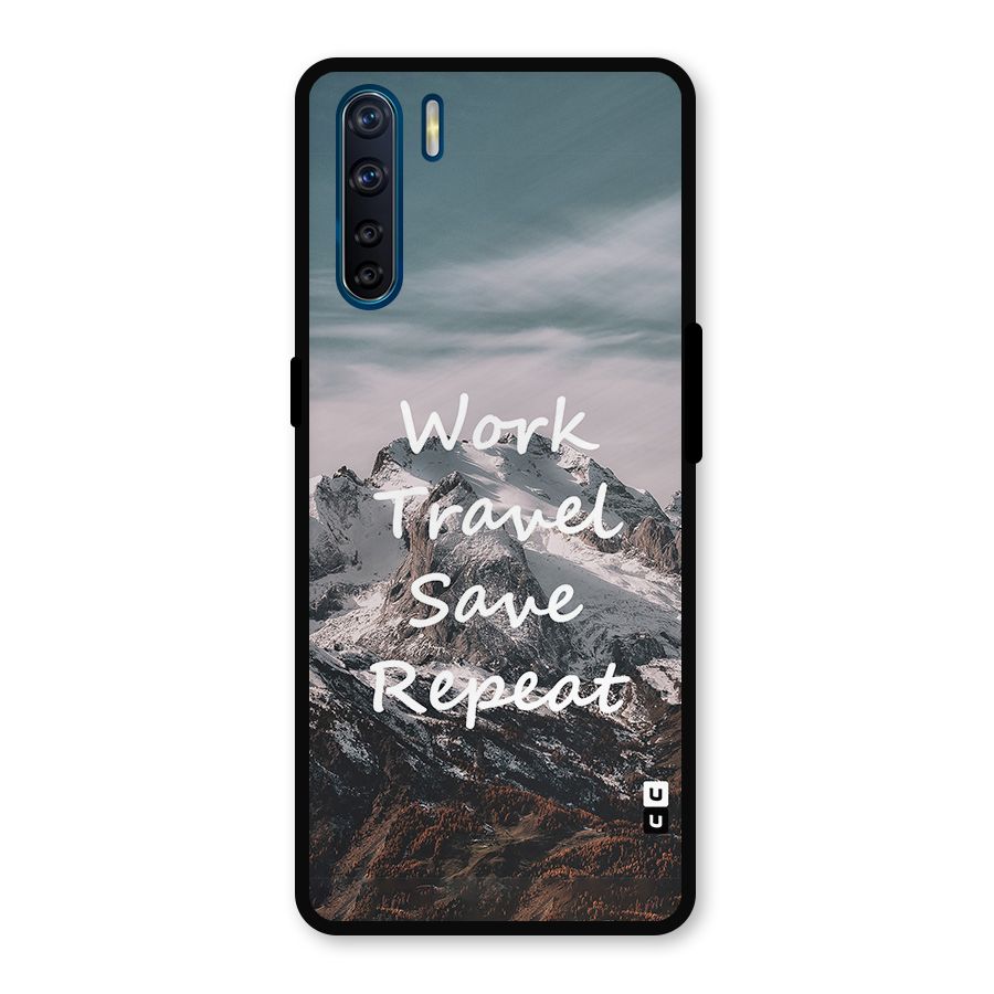 Work Travel Metal Back Case for Oppo F15