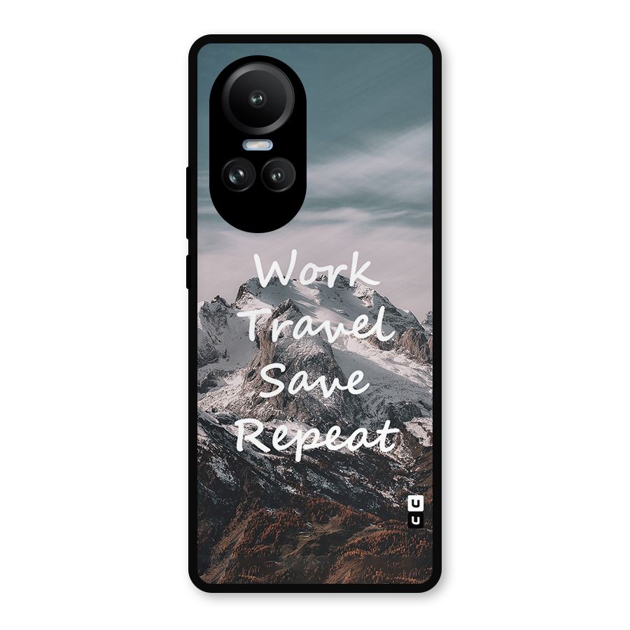 Work Travel Metal Back Case for Oppo Reno10