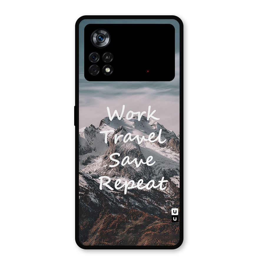 Work Travel Metal Back Case for Poco X4 Pro 5G