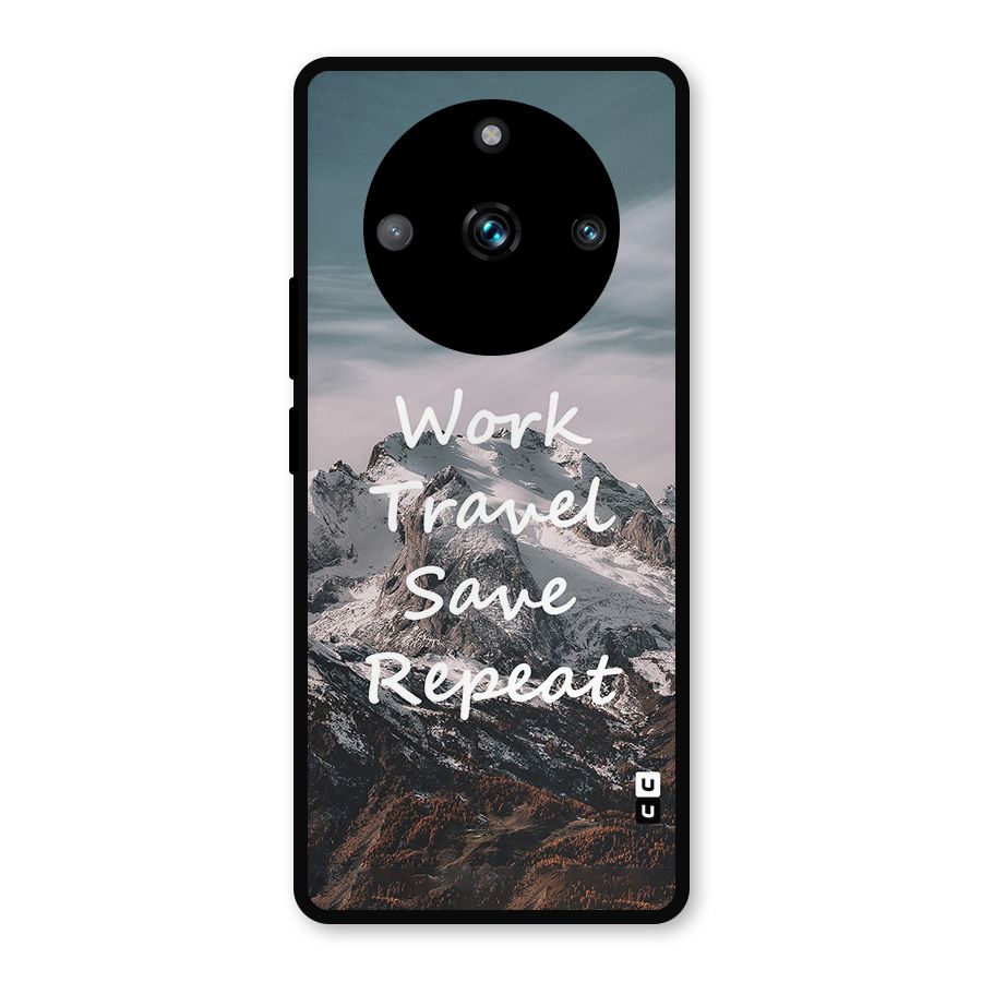 Work Travel Metal Back Case for Realme 11 Pro Plus