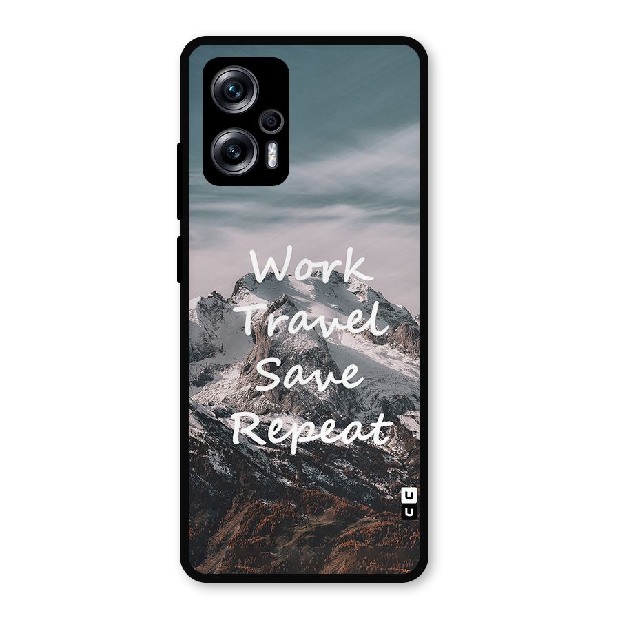 Work Travel Metal Back Case for Redmi K50i