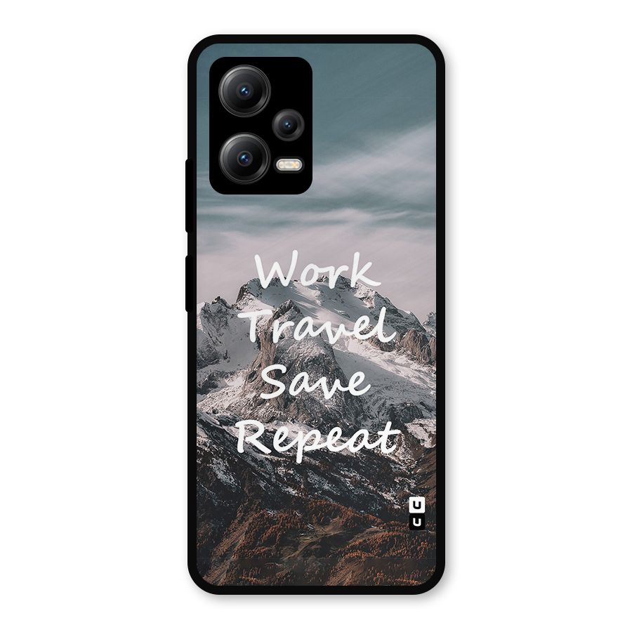 Work Travel Metal Back Case for Redmi Note 12 5G
