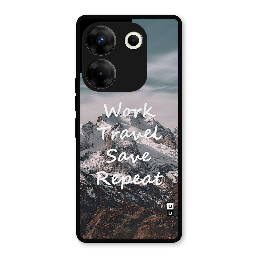 Work Travel Metal Back Case for Tecno Camon 20 Pro