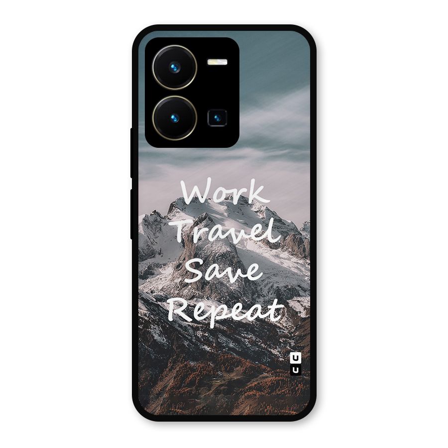 Work Travel Metal Back Case for Vivo Y35