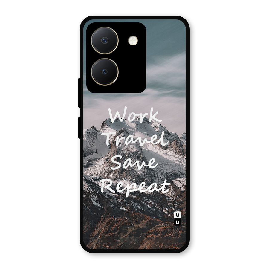 Work Travel Metal Back Case for Vivo Y36