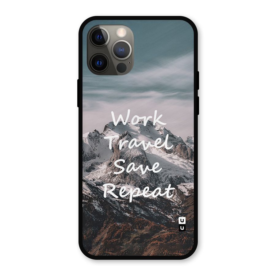 Work Travel Metal Back Case for iPhone 12 Pro