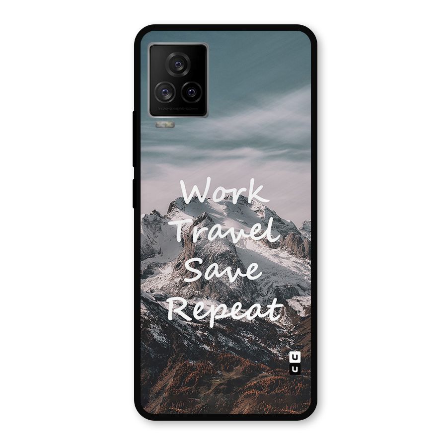 Work Travel Metal Back Case for iQOO 7 Legend 5G