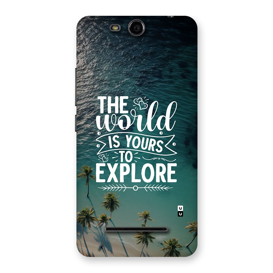 World To Explore Back Case for Canvas Juice 3 Q392