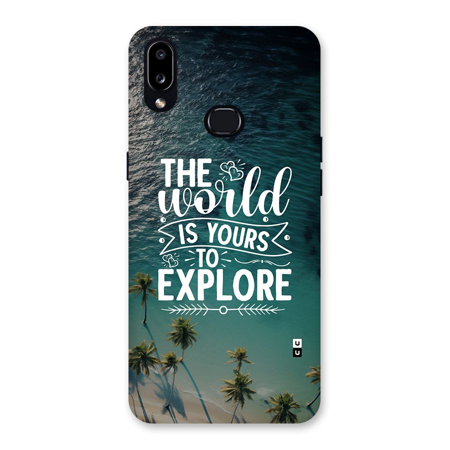 World To Explore Back Case for Galaxy A10s
