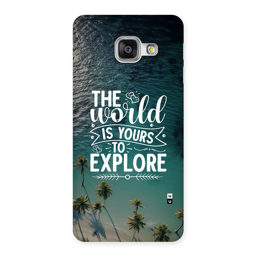 World To Explore Back Case for Galaxy A3 (2016)