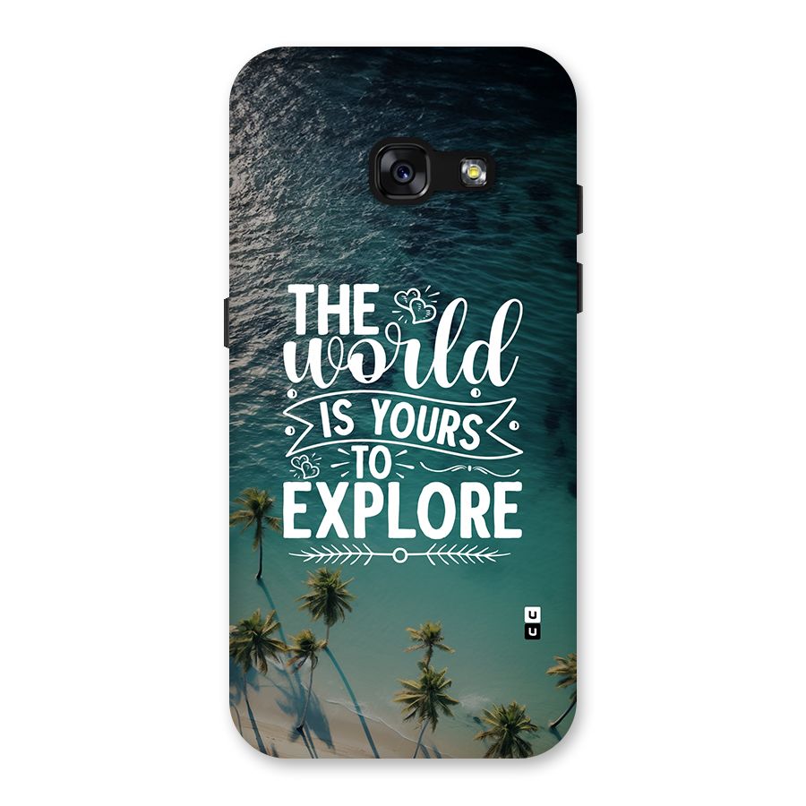 World To Explore Back Case for Galaxy A3 (2017)