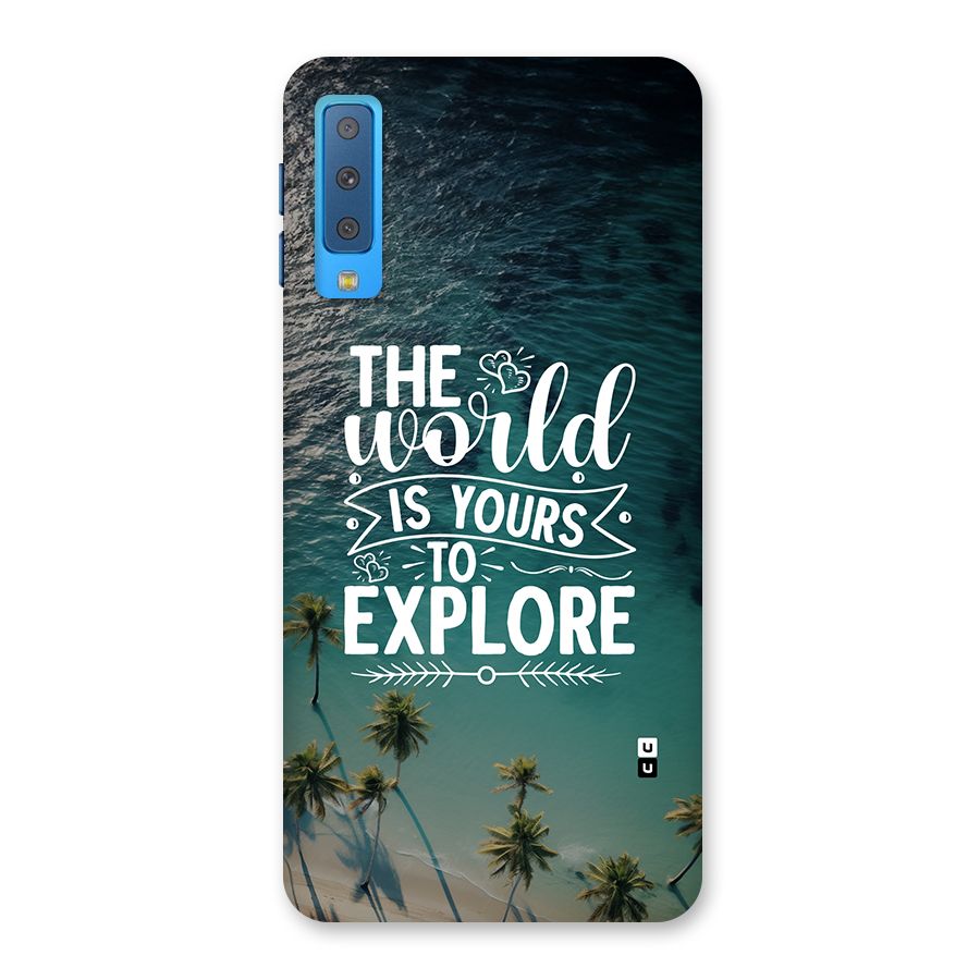 World To Explore Back Case for Galaxy A7 (2018)