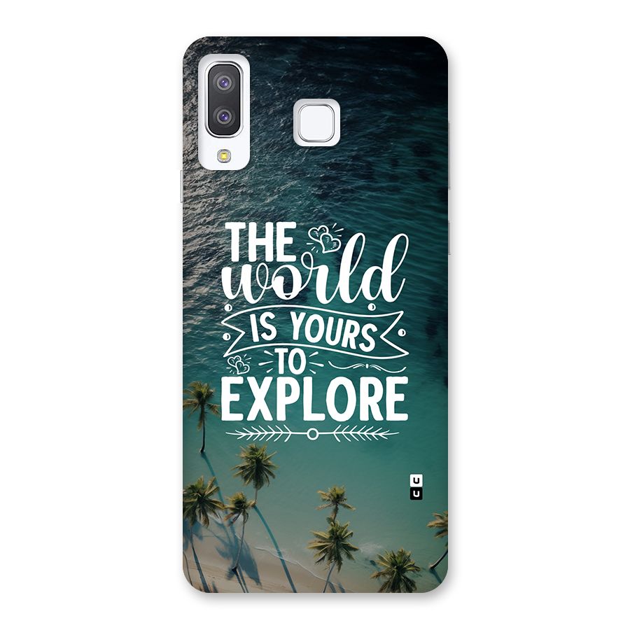 World To Explore Back Case for Galaxy A8 Star