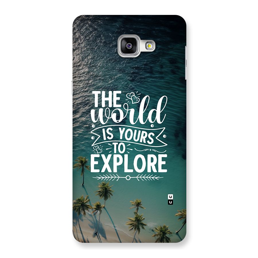 World To Explore Back Case for Galaxy A9