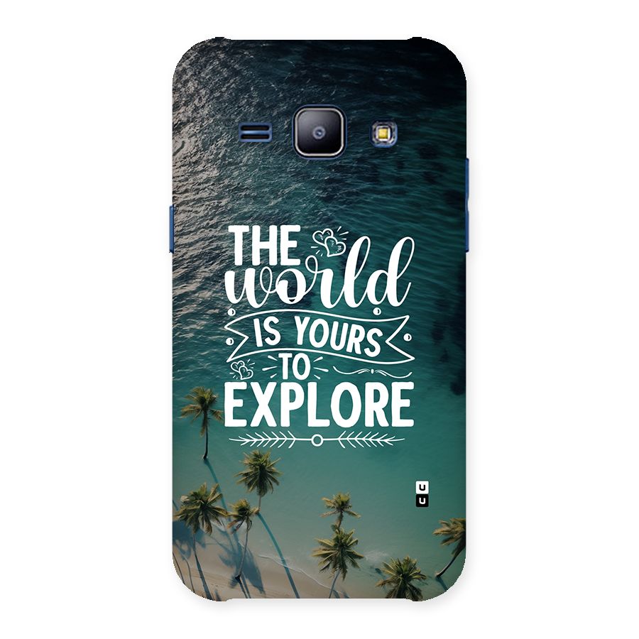 World To Explore Back Case for Galaxy J1