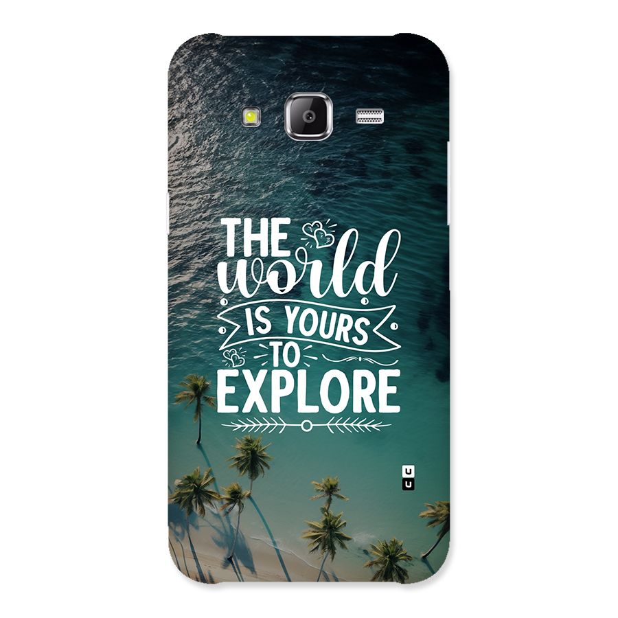 World To Explore Back Case for Galaxy J2 Prime