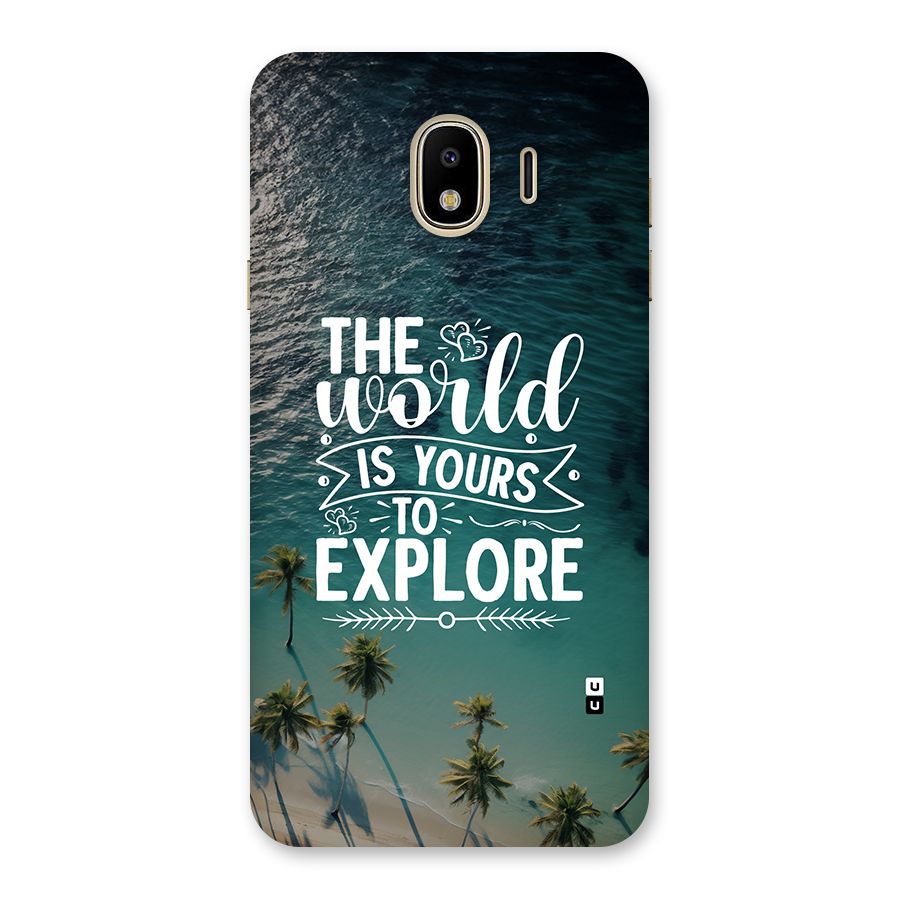 World To Explore Back Case for Galaxy J4