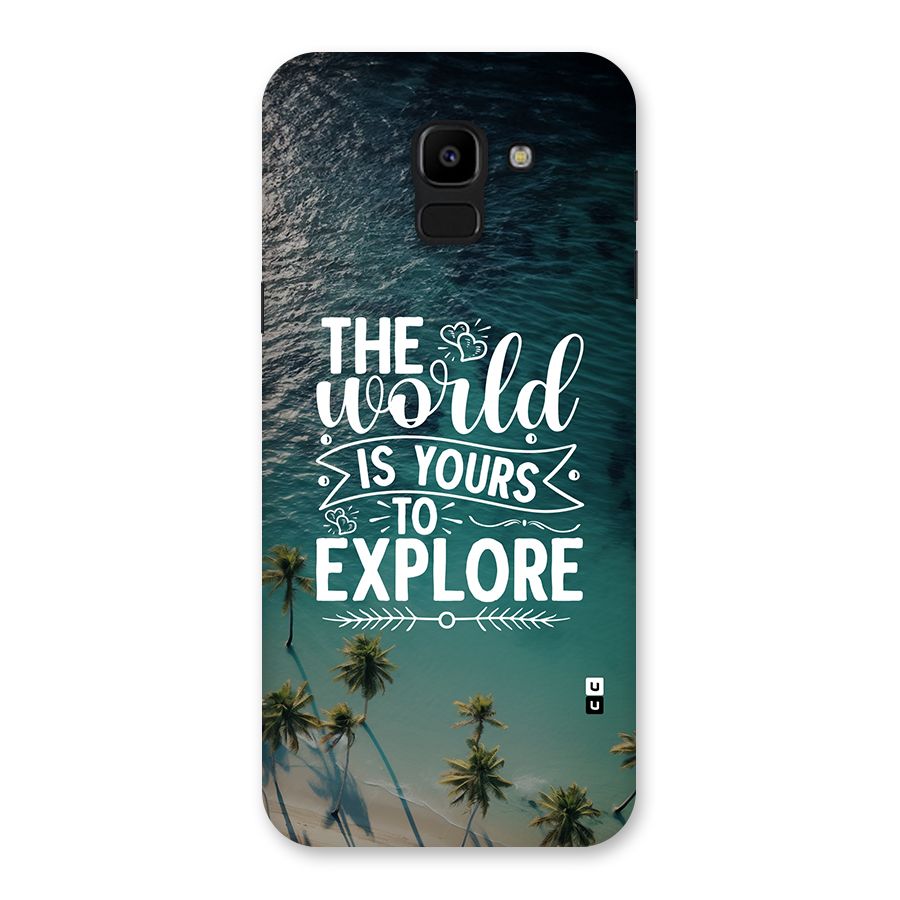 World To Explore Back Case for Galaxy J6