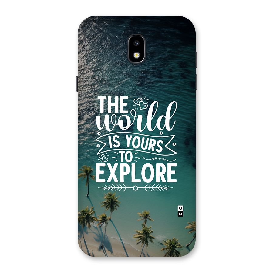 World To Explore Back Case for Galaxy J7 Pro