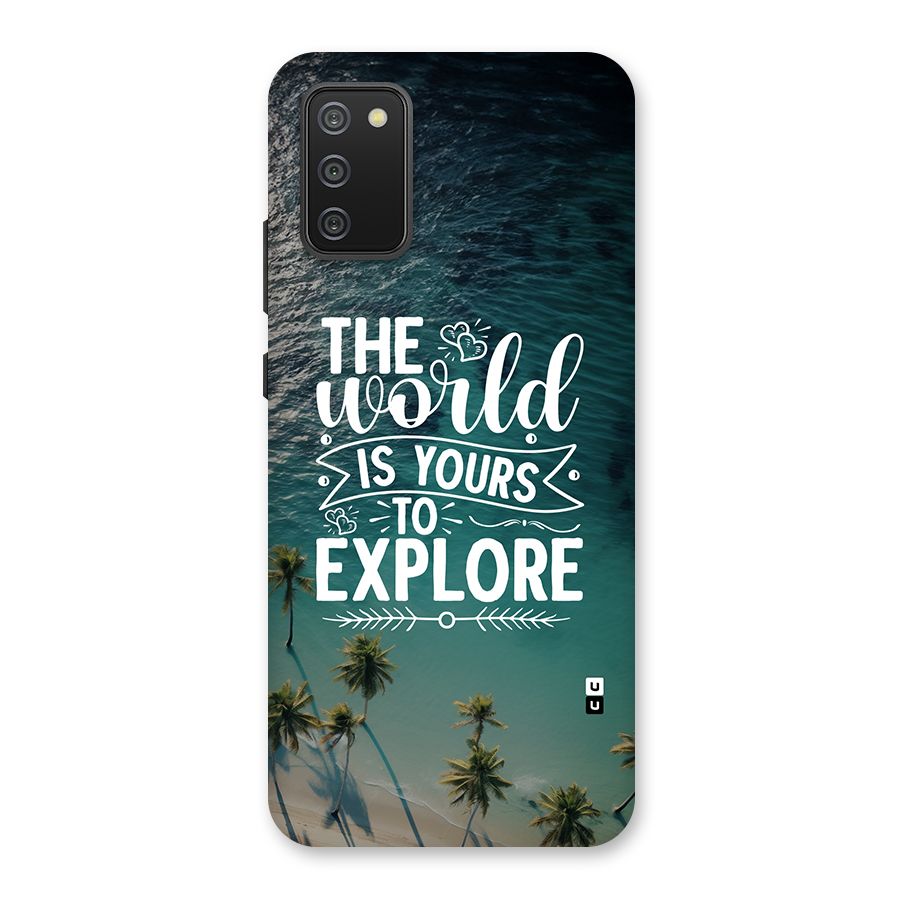 World To Explore Back Case for Galaxy M02s