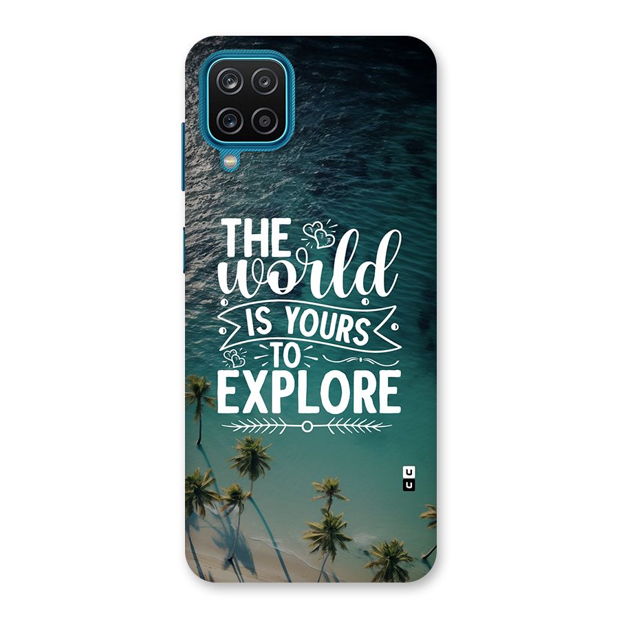 World To Explore Back Case for Galaxy M12
