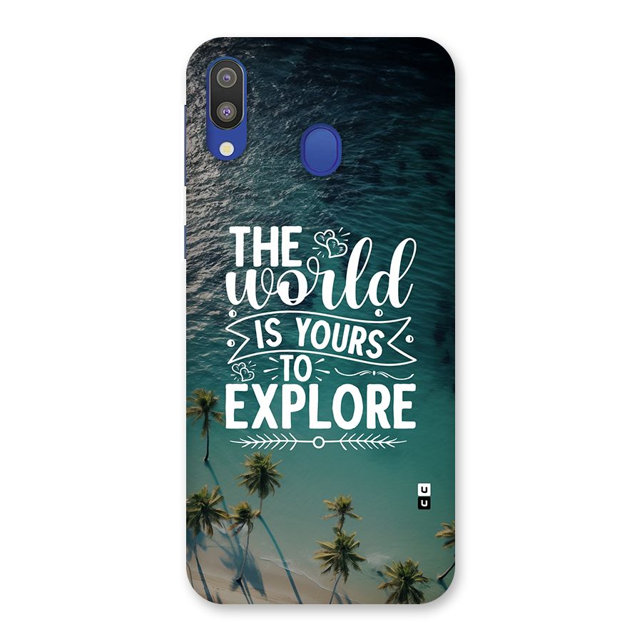 World To Explore Back Case for Galaxy M20