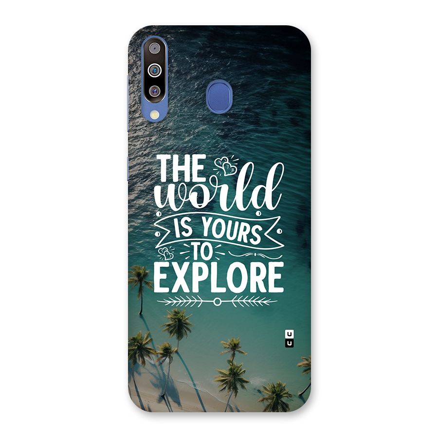 World To Explore Back Case for Galaxy M30