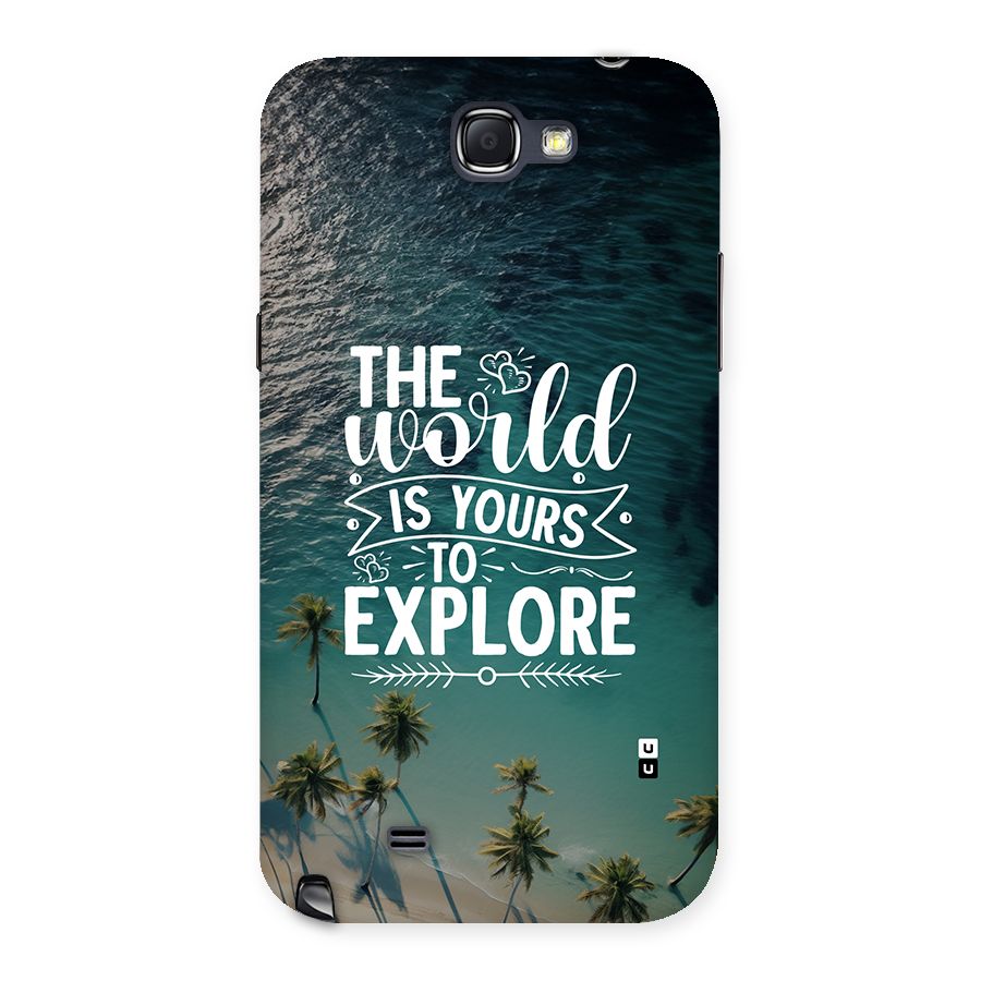 World To Explore Back Case for Galaxy Note 2