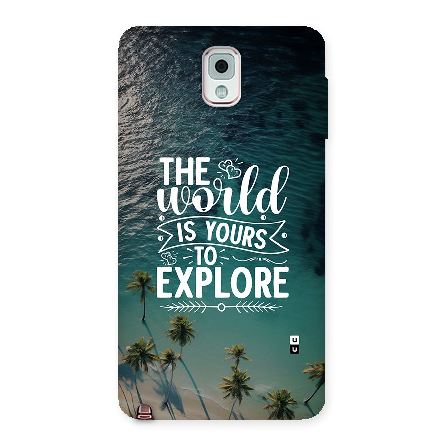 World To Explore Back Case for Galaxy Note 3