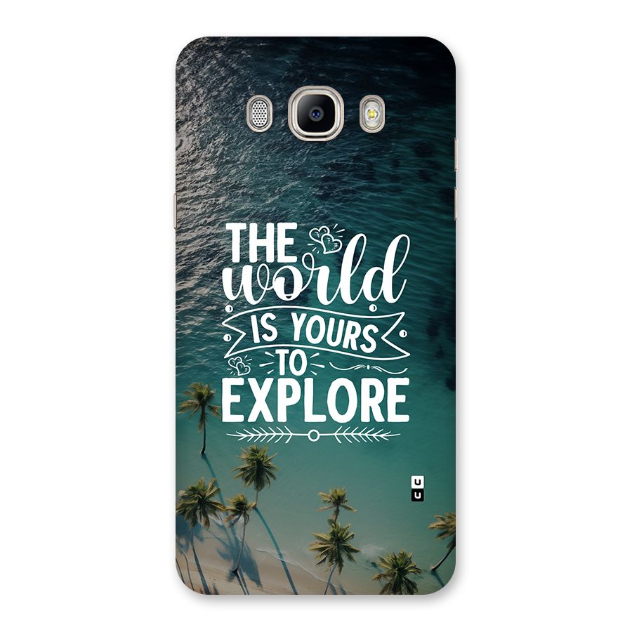 World To Explore Back Case for Galaxy On8