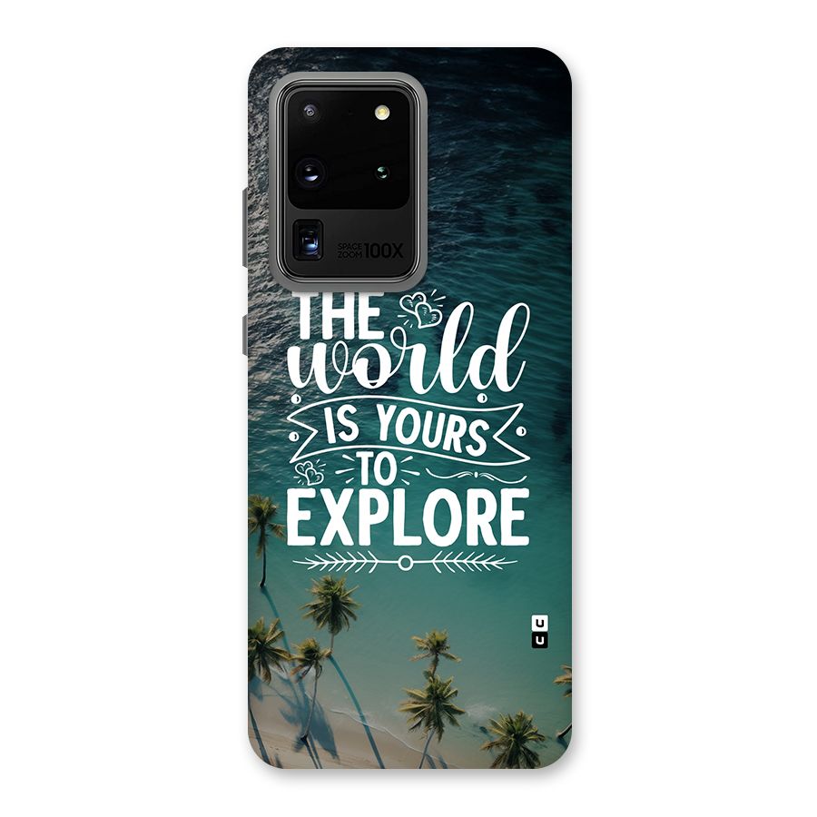 World To Explore Back Case for Galaxy S20 Ultra