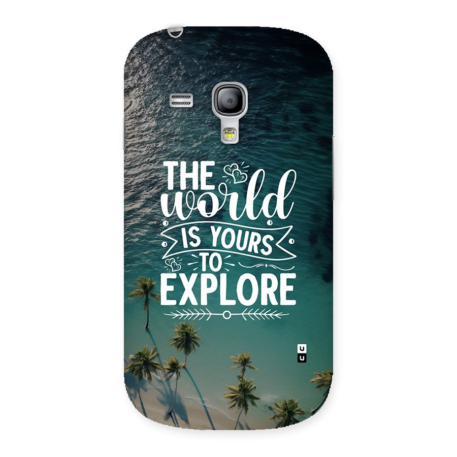 World To Explore Back Case for Galaxy S3 Mini