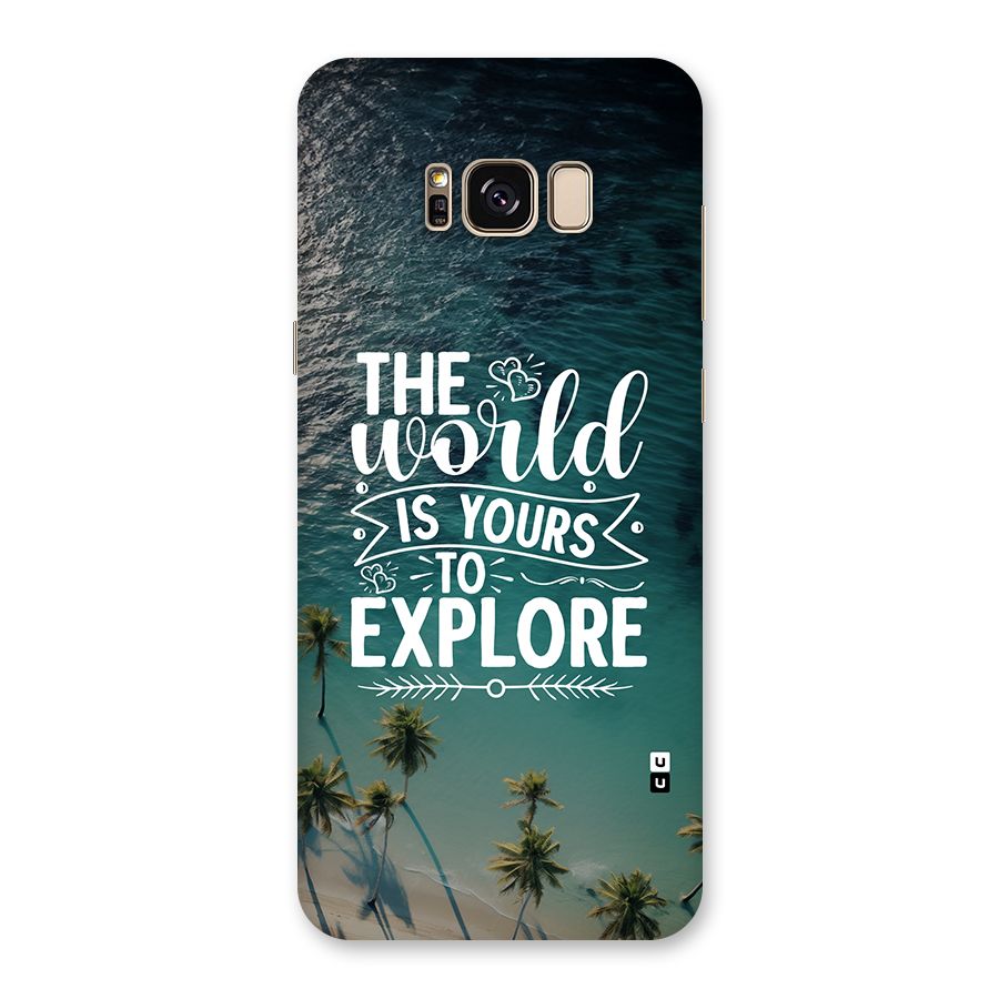 World To Explore Back Case for Galaxy S8 Plus