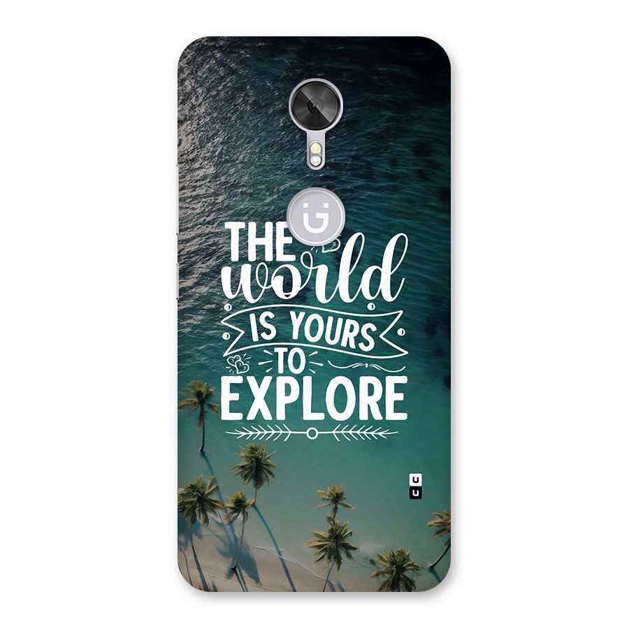 World To Explore Back Case for Gionee A1